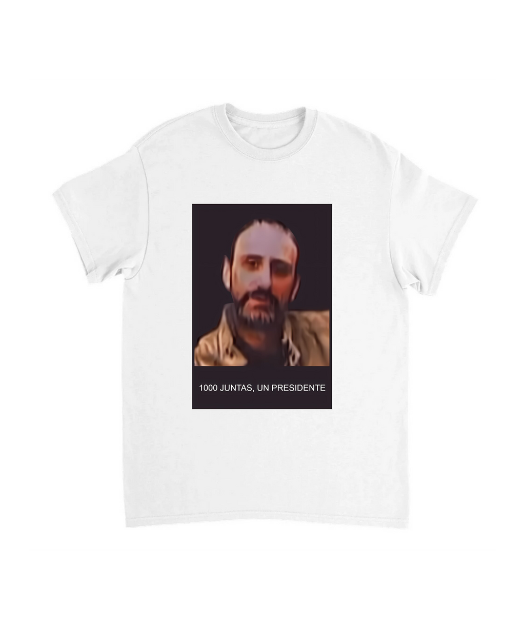 Camiseta "Juan Cuesta: 1000 Juntas, Un Presidente"