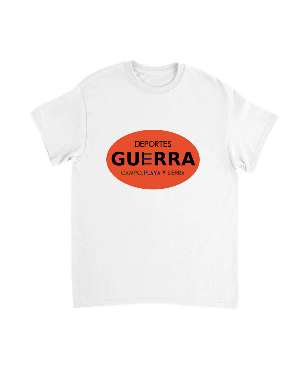 Camiseta "Deportes Guerra: Campo, Playa y Sierra"